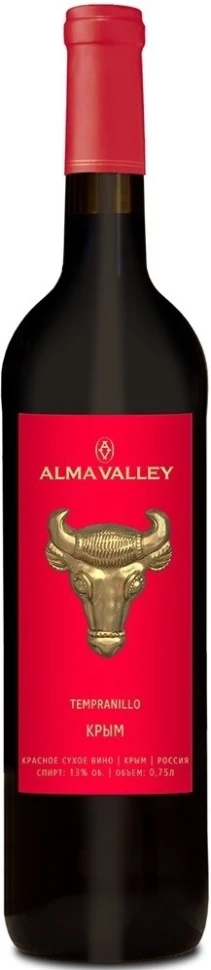 Вино Alma Valley Tempranillo, 2018