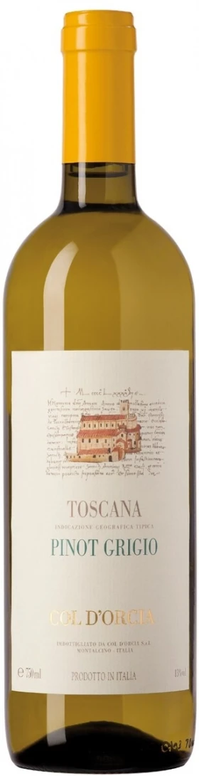 Вино Col d'Orcia, Pinot Grigio, Toscana IGT, 2014
