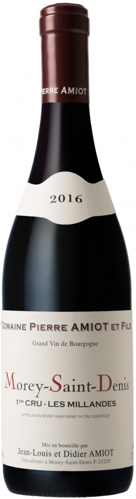 Вино Domaine Pierre Amiot et Fils Morey Saint Denis 1er Cru Les Millandes AOC 2016