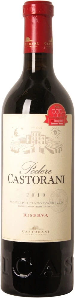 Вино Podere Castorani, Riserva Montepulciano d'Abruzzo DOC, 2010