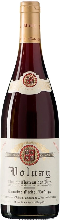 Вино Domaine Michel Lafarge, Volnay 1-er Cru Clos du Chateau des Ducs AOC, 2020