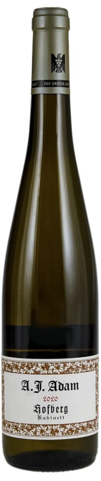 Вино A.J. Adam, Dhroner Hofberg Riesling Kabinett Alte Reben, 2020