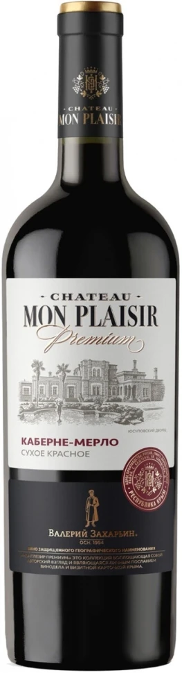 Вино "Chateau Mon Plaisir" Premium Cabernet-Merlot