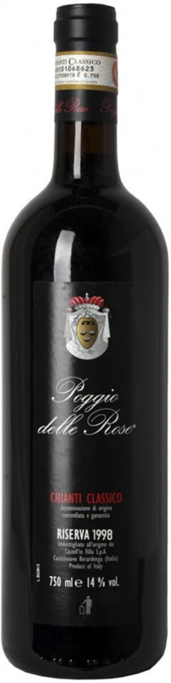 Вино Castell'in Villa, Poggio delle Rose, Chianti Classico DOCG Riserva, 1998