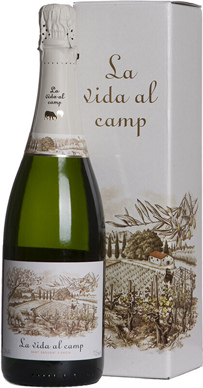 Игристое вино La Vida al Camp Cava Brut 2019 gift box