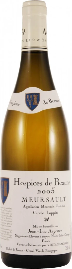 Вино Aegerter, Meursault Hospices de Beaune Cuvee Loppin, 2005