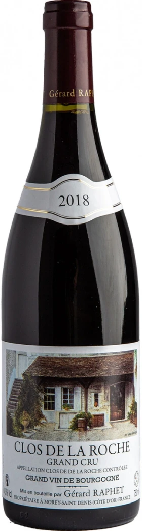 Вино Gerard Raphet, "Clos de la Roche" Grand Cru AOC, 2018