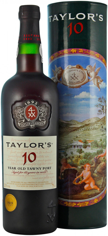 Портвейн Taylor s Tawny Port 10 Years Old in black tube