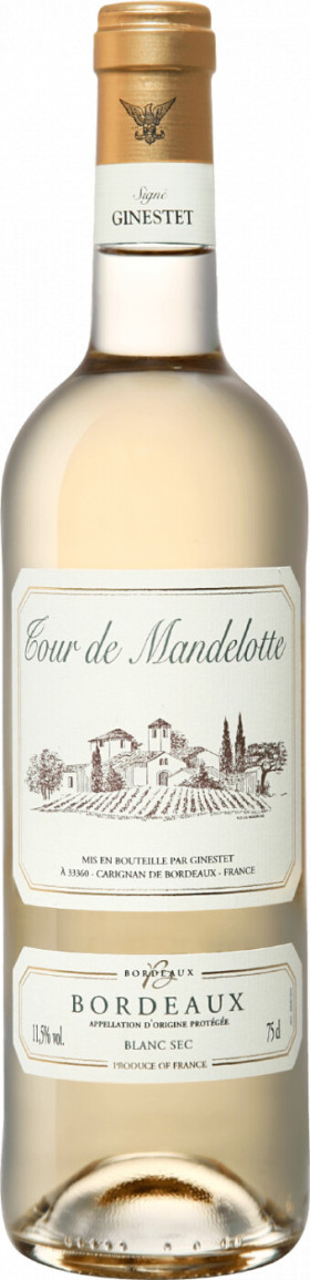 Вино Tour de Mandelotte Bordeaux AOC Blanc Sec 2021