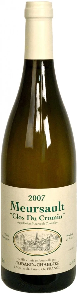 Вино Domaine Remi Jobard, Mersault Clos Du Cromin AOC, 2007