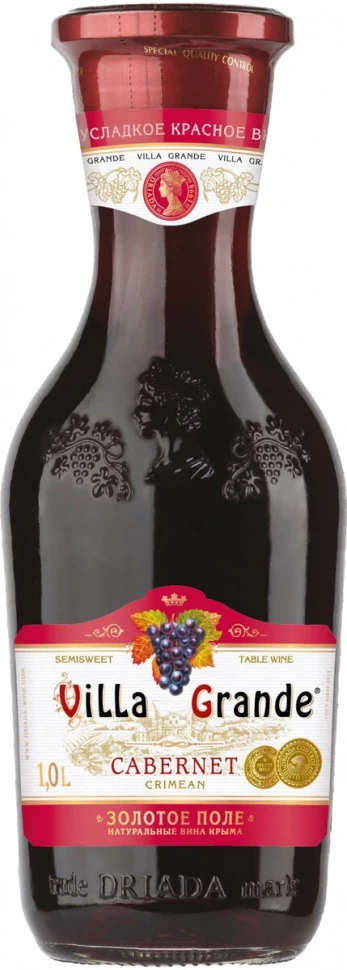 Вино "Villa Grande" Cabernet Crimean, 1 л