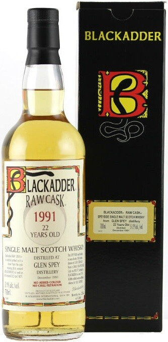 Виски Blackadder Raw Cask Glen Spey 22 Years Old 1991 gift box 700 мл