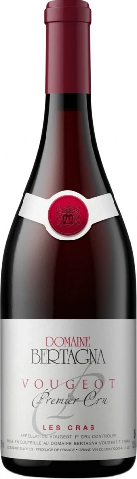 Вино Domaine Bertagna, Vougeot 1-er Cru Les Cras AOC, 2019