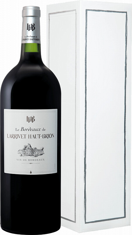 Вино Le Bordeaux de Larrivet Haut Brion Rouge Bordeaux AOP gift box 1500 мл