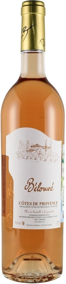 Вино Domaine Bunan, Cotes de Provence AOC Belouve, 2012