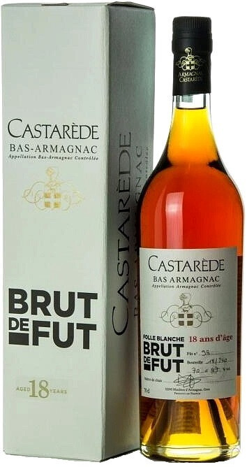 Арманьяк Castarede Brut de Fut 18 Ans Bas Armagnac AOC gift box 700 мл