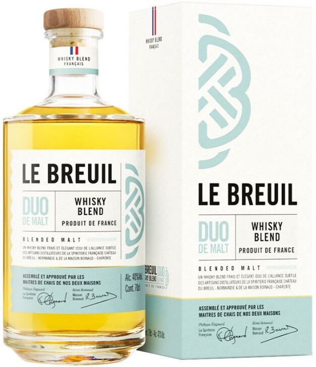 Виски Le Breuil Duo de Malt Blend gift box 700 мл