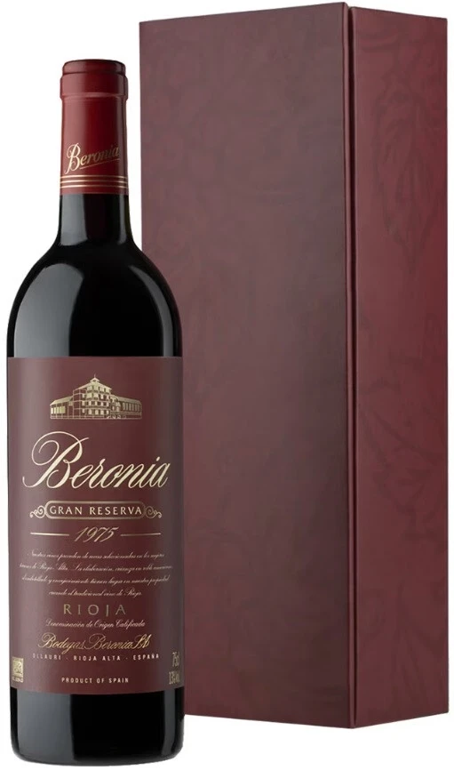 Вино "Beronia" Gran Reserva, Rioja DOC, 1975, gift box