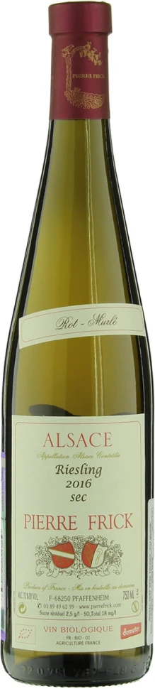 Вино Pierre Frick, Riesling Rot-Murle, Alsace AOC, 2016