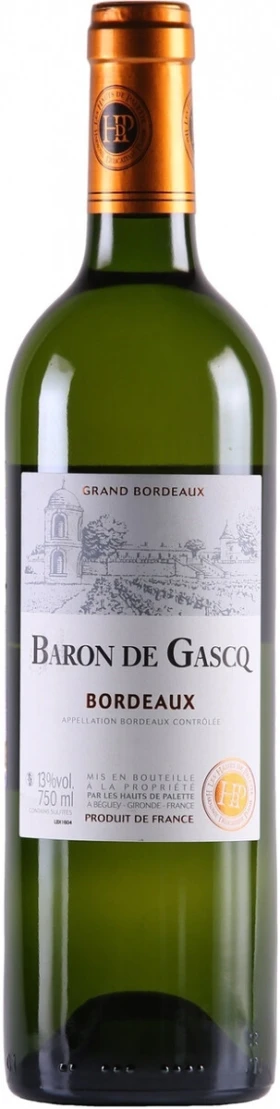 Вино "Baron de Gascq" Blanc Sec, Bordeaux AOC