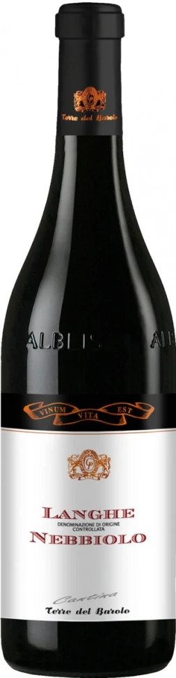 Вино Terre del Barolo, "Vinum Vita Est" Nebbiolo, Langhe DOC