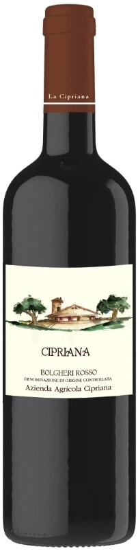 Вино Cipriana, Bolgheri Rosso DOC, 2022