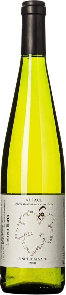 Вино Laurent Barth, Pinot d'Alsace AOC, 2020