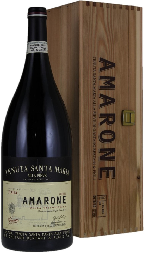 Вино Tenuta Santa Maria Amarone della Valpolicella Classico Riserva DOCG 2015 wooden box 1500 мл
