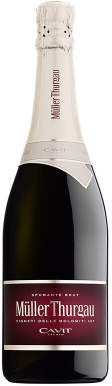 Игристое вино Cavit Muller Thurgau Spumante Brut Vigneti delle Dolomiti IGT 2021