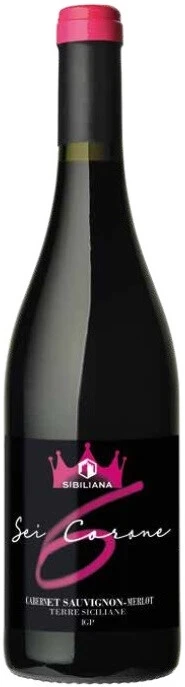 Вино Sibiliana, Sei Corone Cabernet Sauvignon-Merlot, Terre Siciliane IGP