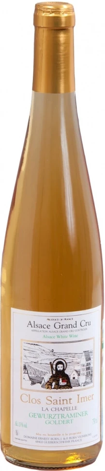 Вино Gewurztraminer La Chapelle Clos Saint Imer AOC Grand Cru Goldert, 2016
