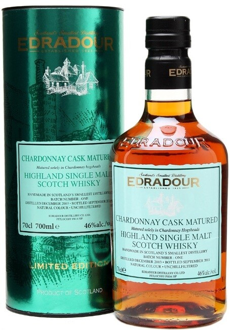 Виски Edradour Chardonnay Cask Matured 2003 gift tube 700 мл