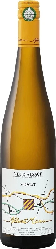 Вино Albert Mann, Muscat, Alsace AOC, 2018