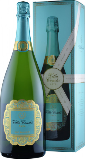 Игристое вино Villa Conchi Cava Brut Seleccion gift box 15 л