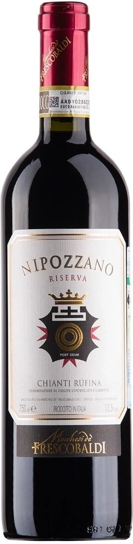Вино Marchesi de Frescobaldi, Nipozzano Chianti Rufina Riserva DOCG, 2010, 375 мл