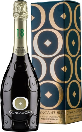 Игристое вино Conca d Oro Conegliano Valdobbiadene Prosecco Superiore DOCG Millesimato Extra Dry 2021 gift box
