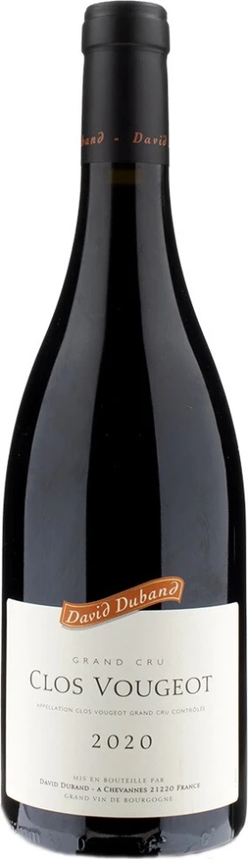 Вино David Duband, Clos Vougeot Grand Cru AOC, 2020