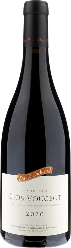 Вино David Duband, Clos Vougeot Grand Cru AOC, 2020