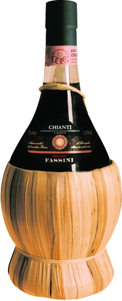 Вино Fassini, Chianti DOCG, in straw basket
