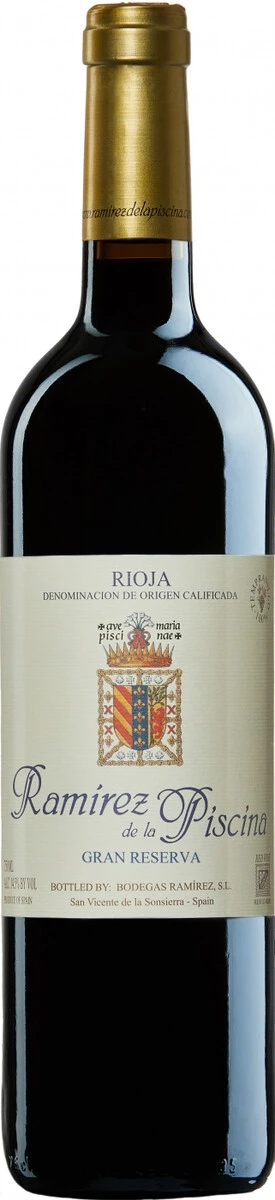 Вино Ramirez de la Piscina, Gran Reserva, Rioja DOCa, 2016, 0.75 л