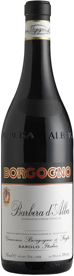 Вино Borgogno, Barbera D'Alba DOC, 2009