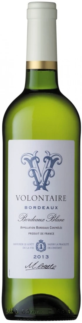 Вино "Volontaire" Blanc, Bordeaux AOC, 2013