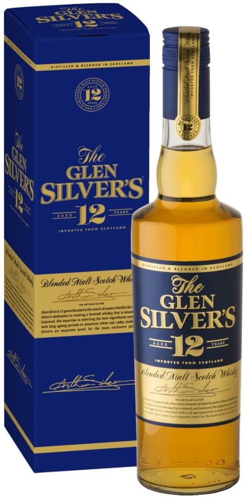 Виски Glen Silver s 12 Years Old gift box 700 мл