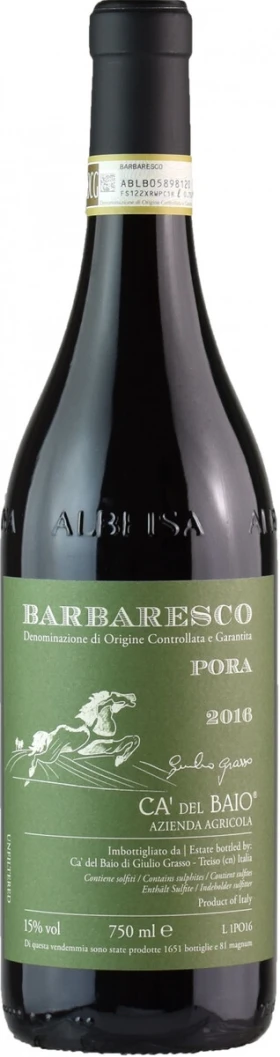 Вино Ca'del Baio, Barbaresco DOCG Pora, 2016