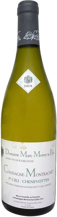 Вино Domaine Marc Morey & Fils Chassagne Montrachet 1er Cru Les Chenevottes AOC 2008