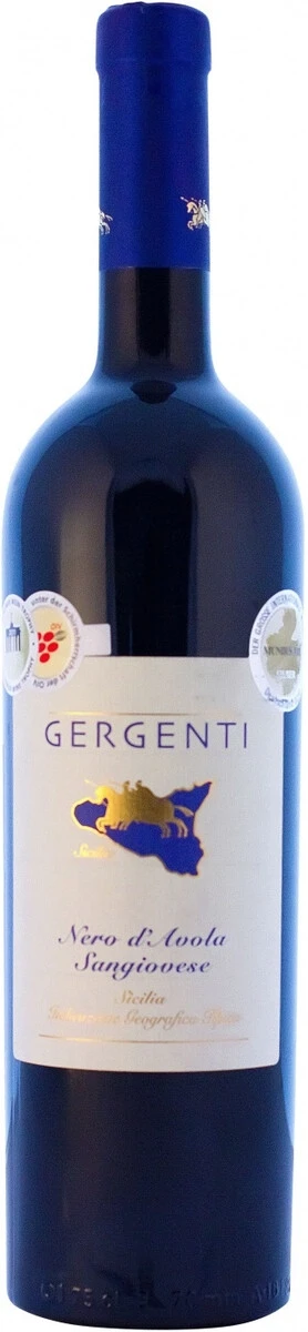 Вино Gergenti Nero d'Avola-Sangiovese, Sicilia IGT, 2010