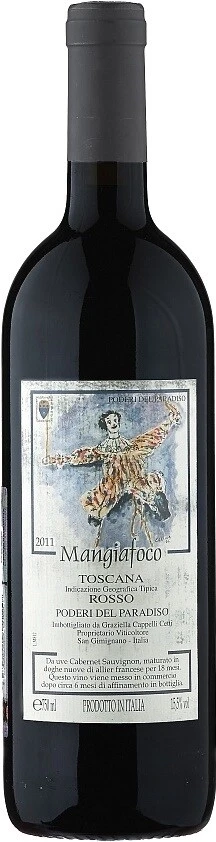 Вино Poderi del Paradiso, Mangiafoco Toscana IGT, 2011