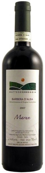 Вино Matteo Correggia, Marun, Barbera d'Alba DOC, 2007