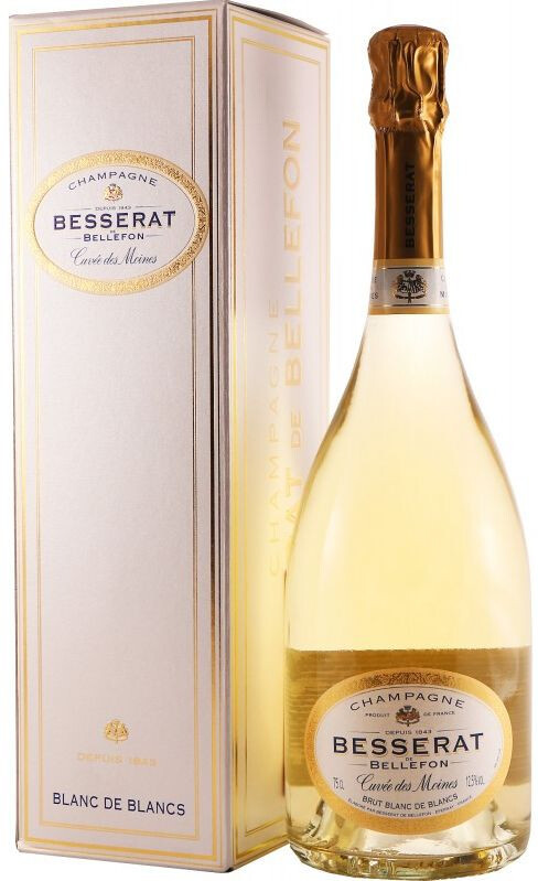 Шампанское Besserat de Bellefon Cuvee des Moines Brut Blanc de Blancs gift box