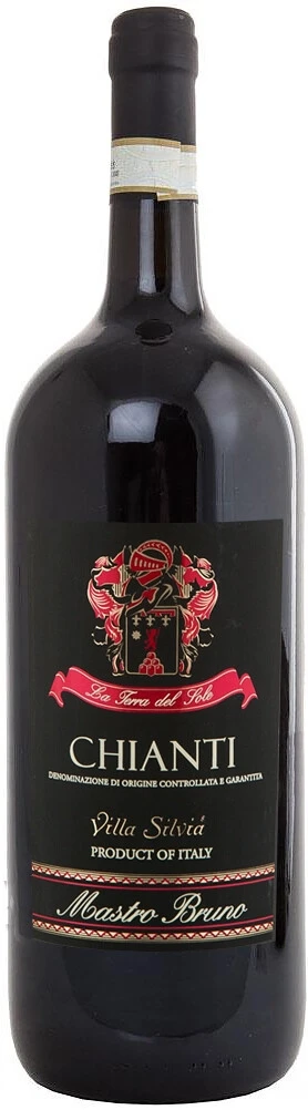 Вино Villa Silvia, Mastro Bruno Chianti DOCG, 1.5 л